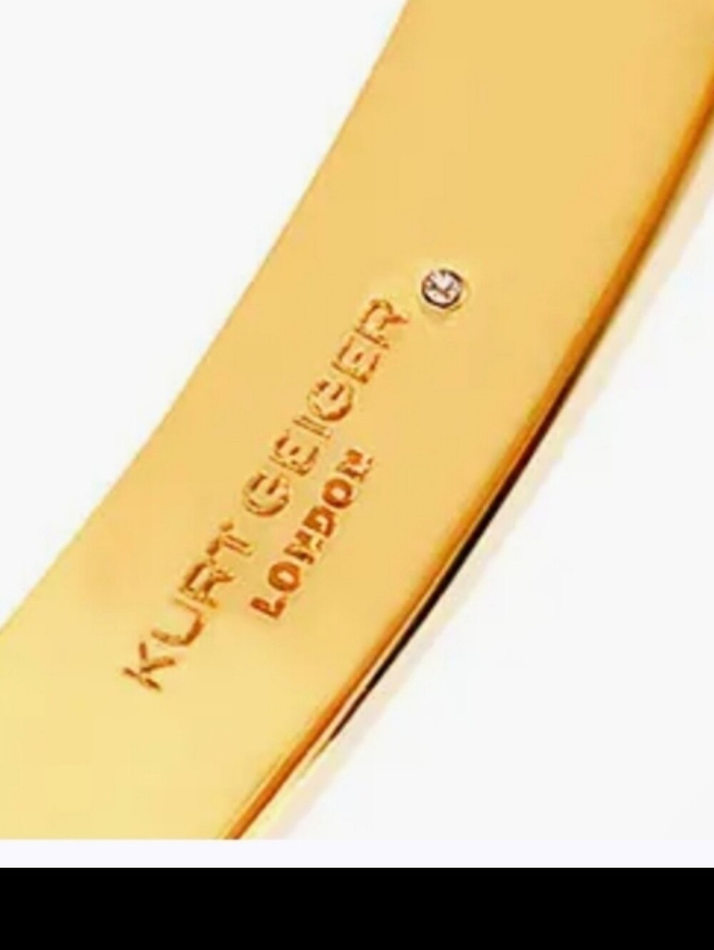 Kurt Geiger Crystal Accent Bangle Bracelet Nib - Picture 7 of 10